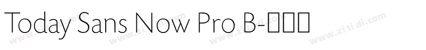 Today Sans Now Pro B字体转换